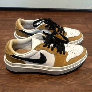 Nike Air Jordan’s in camel black and white